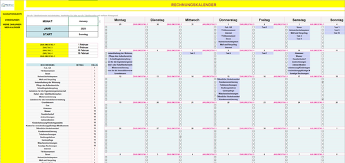 Plan & Spar Rechnungskalender